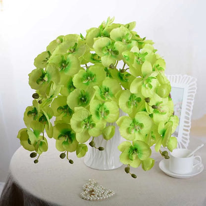 3D Artificial Butterfly Orchid Flowers Fake Moth flor Orchid Flower for Home Wedding DIY Decoration Real Touch Home Decorations