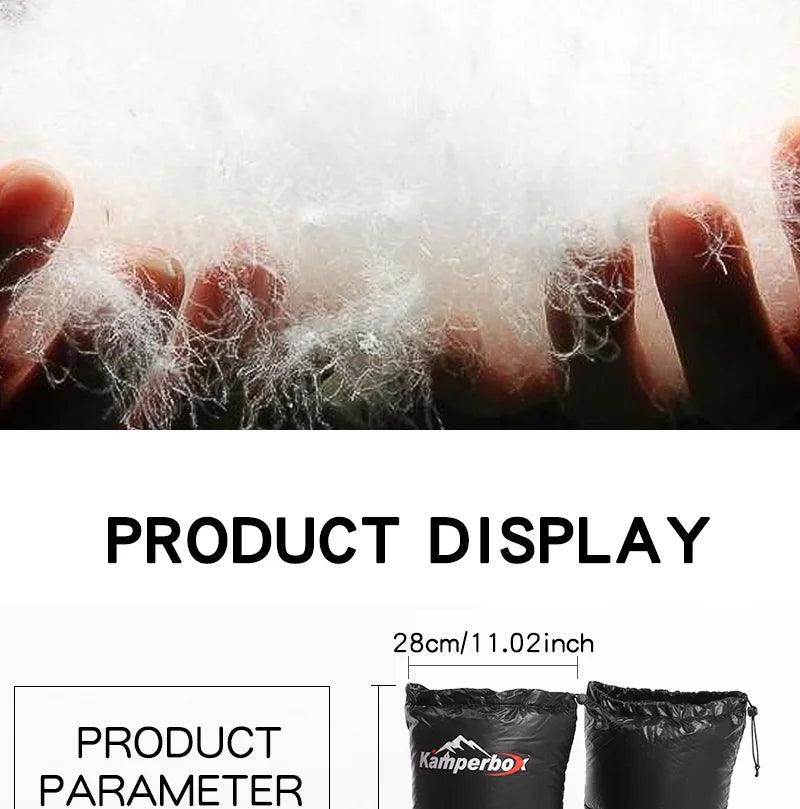 Camping Down Socks Down Booties Sleeping Bag Socks Down Boots Camping Sleeping Boots  Kamperbox Sleeping Bag Down Booty