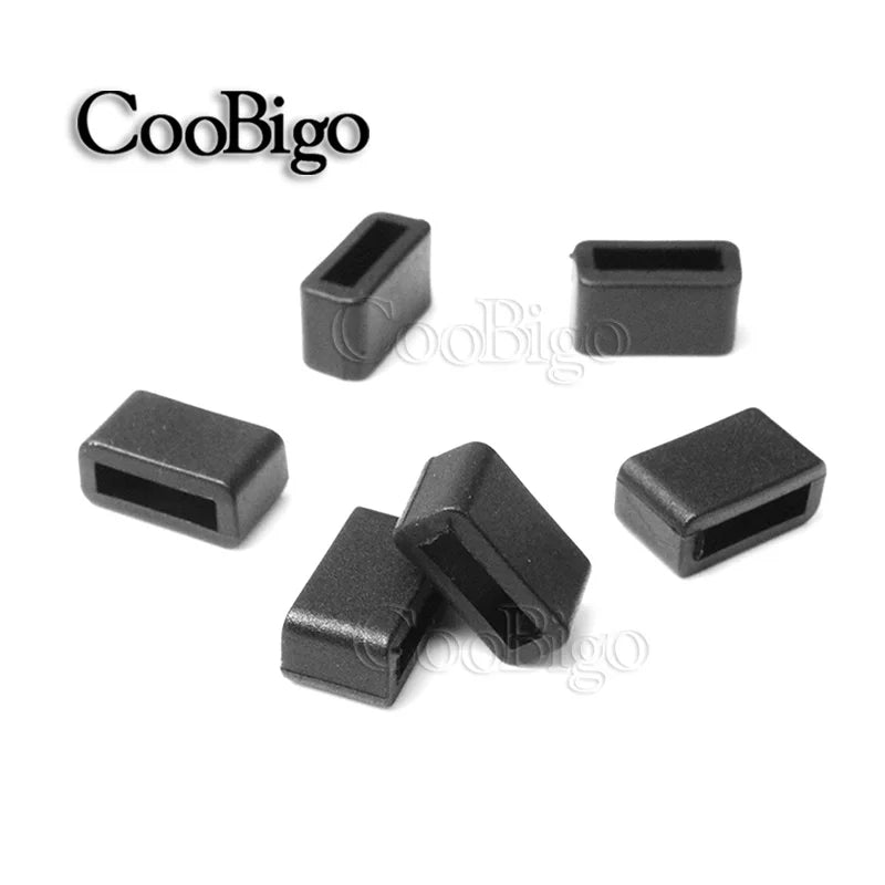 10pcs/pack Plastic Belt Loop Keeper Square Loop Buckles Belt Harness Backpack Straps