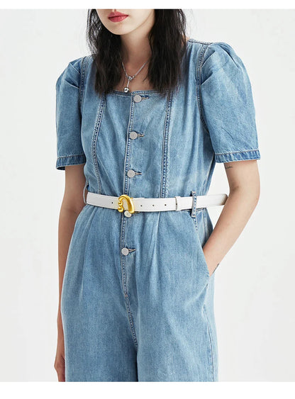 Amazing Song Metal Nail Buckle Belt Shirt Belt Women’s Belt Jean Waist Dress Belt Studs Belt Accessories