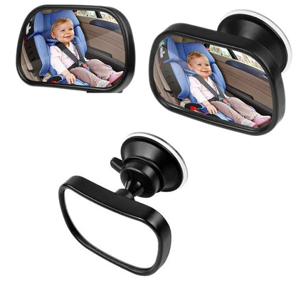 2 in 1 Mini Safety Car Back Seat Baby View Mirror Adjustable Baby Rear Convex Mirror Car Baby Kids Monitor Car-styling
