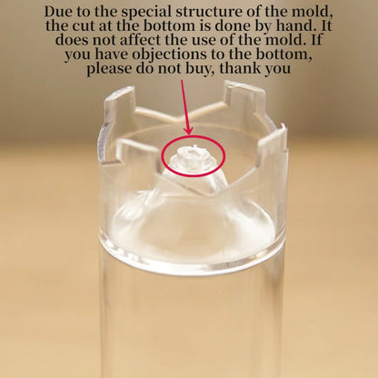 Spire Cylindrical Plastic Candle Mold DIY Geometric Conjoined Church Top Candles Making Supplies DIY Retro Church Wedding Decor