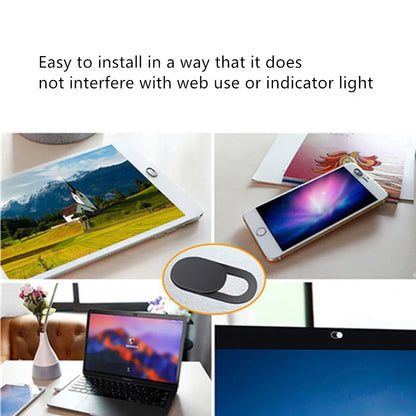 Webcam Cover Shutter Slider ABS Camera Cover for iPad Tablet Webcam Laptop PC Camera Mobile Phone Lenses Privacy Cam Sticker
