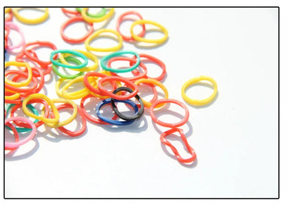 100pcs Pet Dog Grooming Rubber Band Pet Accessories Colorful Pet Supplies Elastic Pet Hair Product Hairpin Hair Accessory