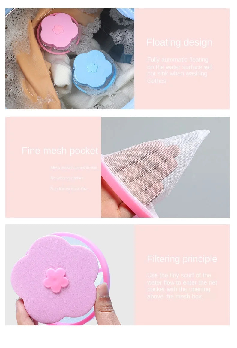 Accessories for Washing Machine, Lint Mesh Filter, Cleaning Ball Net Pouch, Hair Removal Device, Washing Machine Cleaner