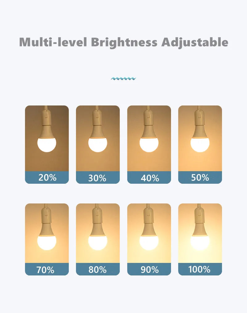 Smart LED Bulb E27 6W 9W 12W RF 2.4G Wireless Remote Control Night Light Timing Turn off Warm Cold Light Dimmable Led Lamp Bulb