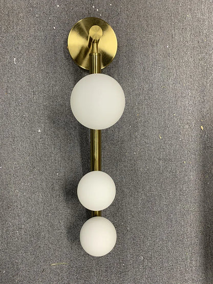 Modern ball wall lamp Decorative luxury wall light for Corridor TV Background Golden Black Mirror Vanity G9 bedside reading lamp