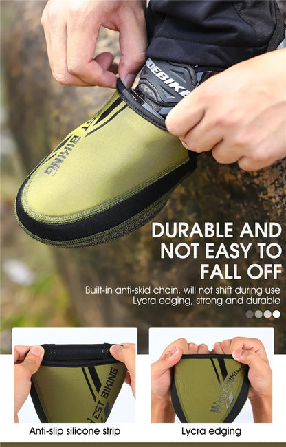 WEST BIKING Bicycle Half Shoe Cover Windproof Non-slip Cycling Boot Cover MTB Road Bike Waterproof Overshoes Bicycle Equipment