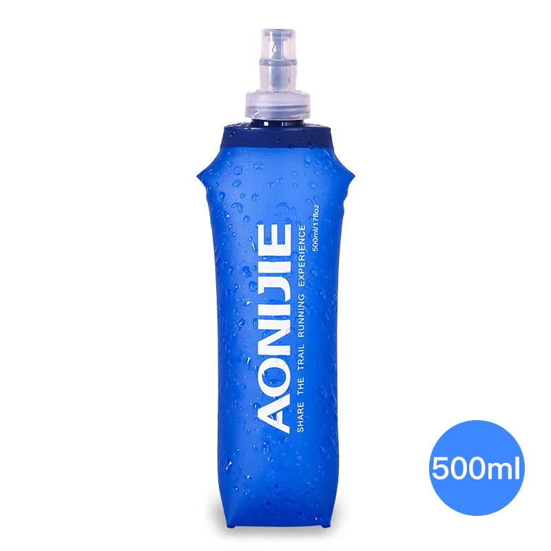AONIJIE Soft Flask Water Bottle Folding Collapsible Water Bags TPU Free For Running Hydration Pack Waist Bags SD09/10 250/500ml