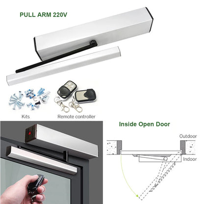 Smart Home Automatic Swing Door Opener Closer Electric Garage Gate Operator Optional Sensor Remote Control Big Gate Motor