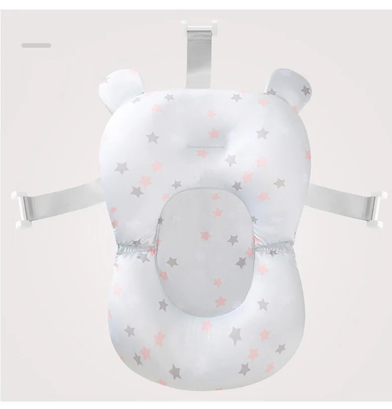 Baby Shower Bath Tub Pad Non-Slip Bathtub Mat Newborn Safety Security Bath Support Cushion Animal Soft Pillow Care Accessories