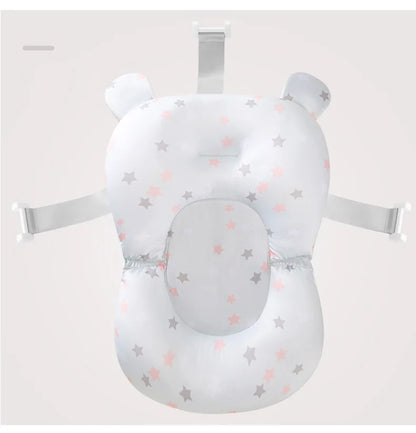 Baby Shower Bath Tub Pad Non-Slip Bathtub Mat Newborn Safety Security Bath Support Cushion Animal Soft Pillow Care Accessories