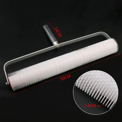 DIY 50CMX14MM Spiked Aeration Floor Roller Hand Tools Self Levelling Cement Defoaming Roller Screed Tools Accessories