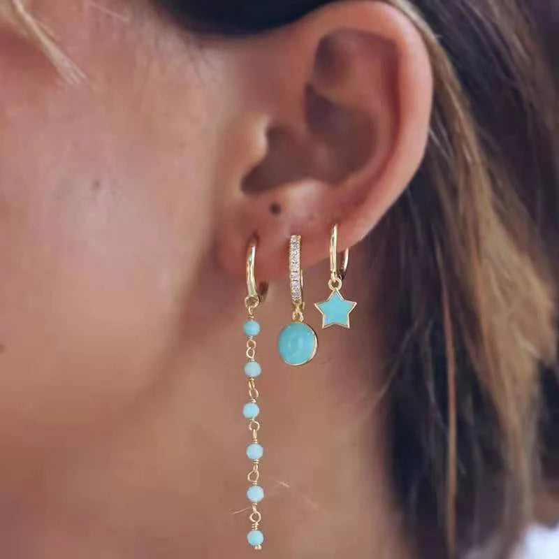 Enamel Earrings Colorful  Chili & Coin Pendant Drop Ear Ring Piercing Pendientes Punk Party Jewelry Modern Women's Earrings 2025