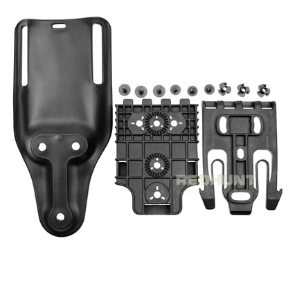 Gun Hoster Accessories Mid-Ride Belt Loop Adapter Loop Mid-Ride Drop Low-Ride Universal Belt Loop Quicck Locking Kit