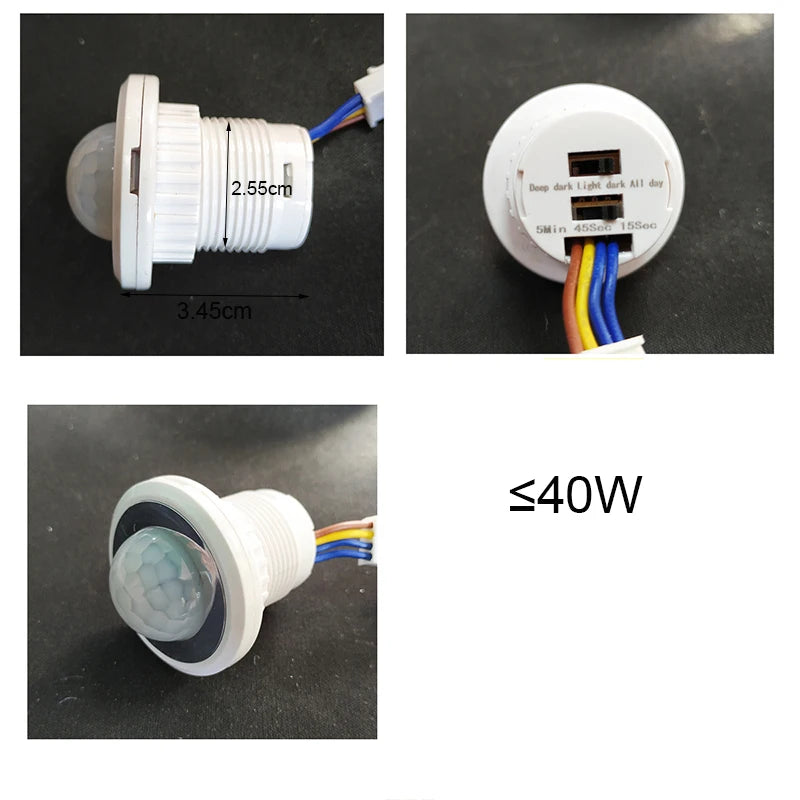 Smart Switch PIR Detector Sound Voice Sensor Lamp Photocell On Off Light Controller Photoswitch 110/220v Infrared Automation