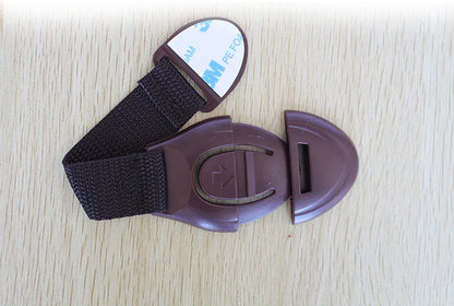 Baby Safety Cabinet Lock Baby Safety Protection Drawer Webbing Safety Lock Baby Anti-pinch Hand Cloth With Child Safety Hook