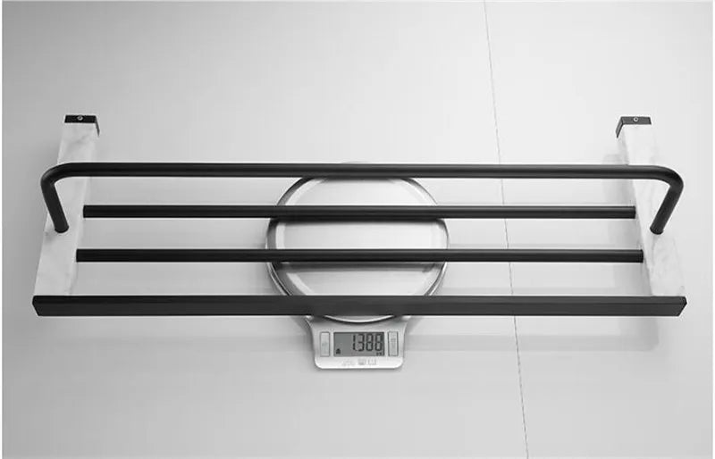 Bathroom Accessories Set Black Bathroom Shelf,Towel Rack,Towel Hanger Paper holder,Toilet Brush Holder Marble & Brass