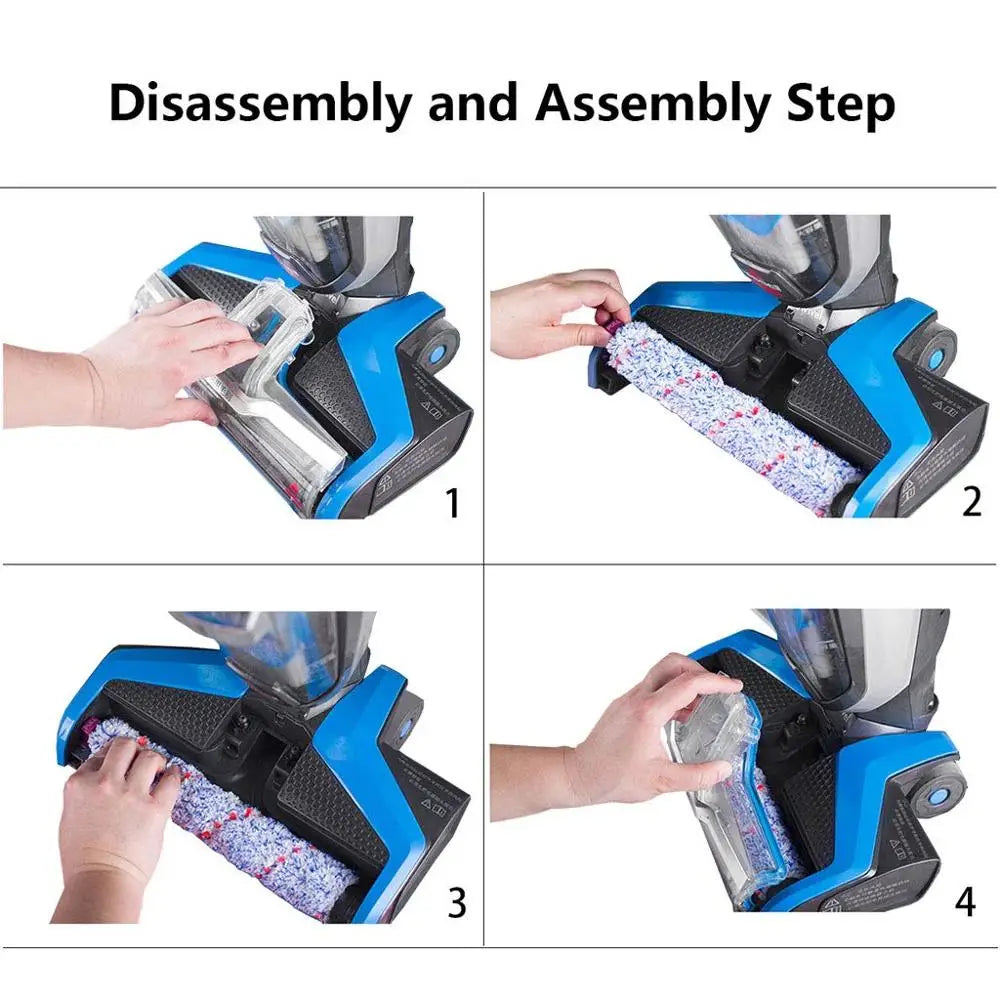 Multi Surface Brush Roll Compatible with Bissell 1868 CrossWave Replacement Vacuum Filter for 1866 Crosswave for Part 1608683