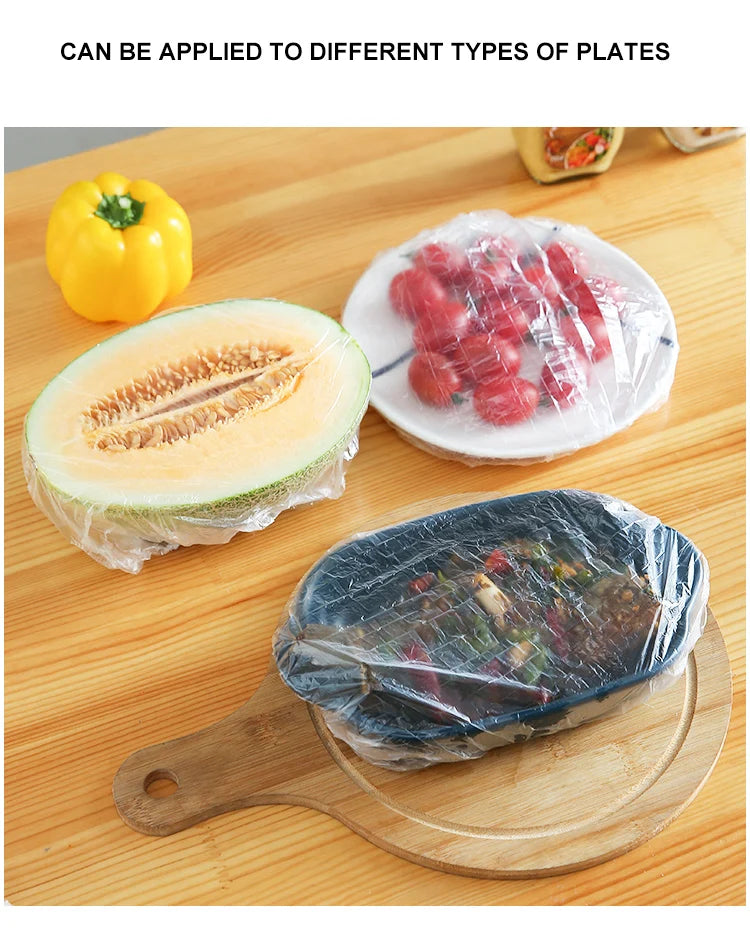 Disposable Food Storage Covers Bags for Bowls Plates Dishes Shower Cap Reusable Food Storage Elastic Fresh Keeping Silicone Lid