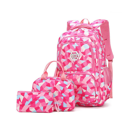 School Bags for Teenagers Girls Schoolbag Large Capacity Boys Printing School Backpack Set Rucksack Bagpack Kids Cute Book Bags