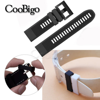 10pcs/pack Black Plastic Belt Loop Keeper Square Loop Buckles Belt Harness Backpack Straps