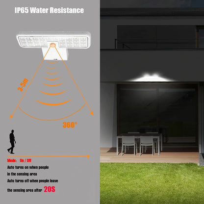 Outdoor Solar Lights With Motion Sensor  360° Rotatable Led Outdoor Lighting Waterproof Smart Control Garden Wall Light
