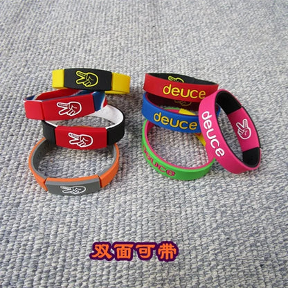 1PCS Basketball Sports Tide Brand Star with The Same Energy Silicone Bracelet Sports Wristband Sports Bracelet Basketballs