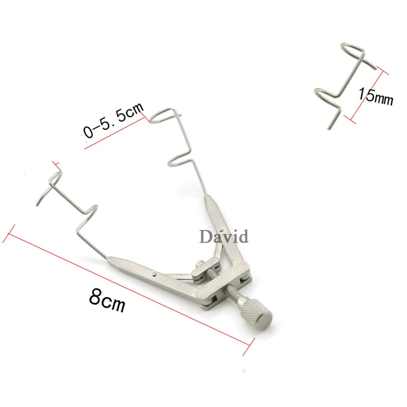 Microscopic Medical Ophthalmic Instruments Titanium Eyelid Stretcher Medical Surgery Eyelid Open Stretcher Seal