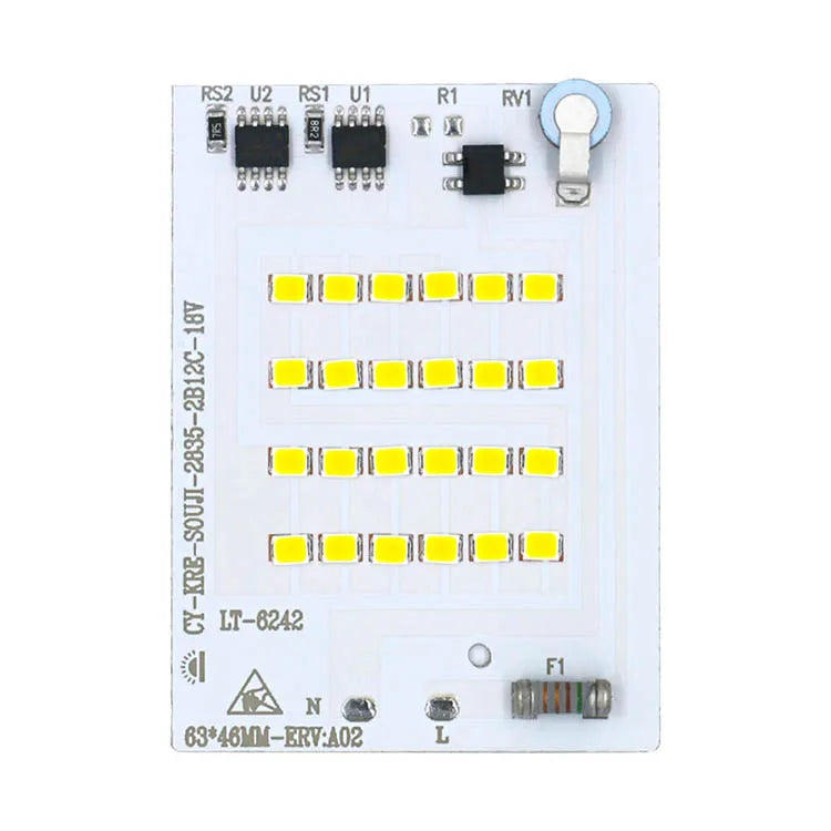 Smart IC LED Chip 10W 20W 30W 50W 100W 3500K Lamp Beads High Power LED Light Board 220V 2835 SMD LED Lamp For Indoor Outdoor DIY
