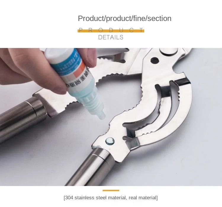 Multifunction Lid Jar Opener Handy Screw Cap Jar Openers Multifunction Can Opener Bottle Lid Grip Wrench Bottle Kitchen Utensil