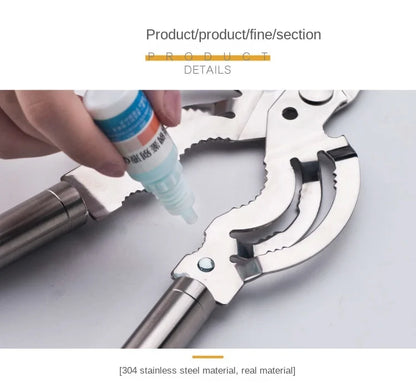 Multifunction Lid Jar Opener Handy Screw Cap Jar Openers Multifunction Can Opener Bottle Lid Grip Wrench Bottle Kitchen Utensil