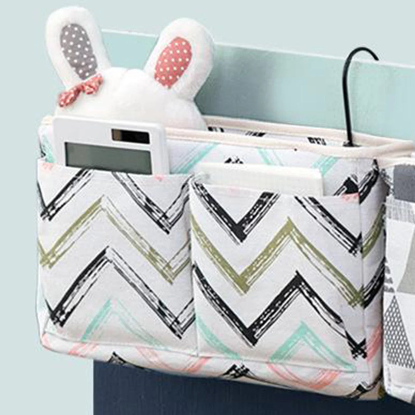 Bedside Caddying Bed Organizer Storage Bag Pocket for Dorm Rooms Rails Bedroom Dorm Kitchen Organization Storage Bag