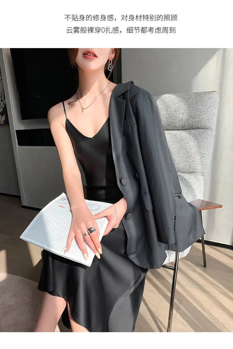 Vintage Satin Women's Dress Summer Sexy Spaghetti Strap Long Party Maxi Dresses Midi Robe Female Clothing