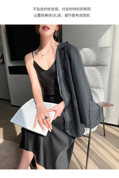 Vintage Satin Women's Dress Summer Sexy Spaghetti Strap Long Party Maxi Dresses Midi Robe Female Clothing