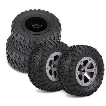 4Pcs 1:16 Crawler Tires Rubber Anti-skid Tyres RC Accessory Remote Control Militaty Car Part