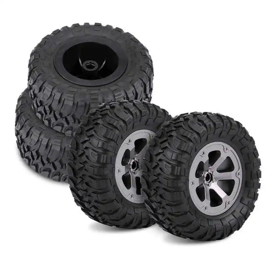 4Pcs 1:16 Crawler Tires Rubber Anti-skid Tyres RC Accessory Remote Control Militaty Car Part