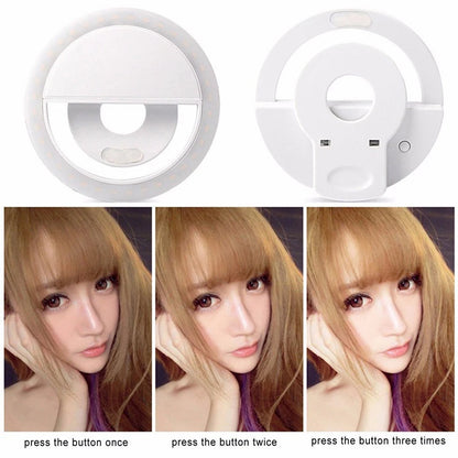 Ring Lights Led Selfie Lamp Ring For Phone Tablet Portable Clip-On Lamp Girl Outdoor Night Darkness Selfie Enhancing Fill Lights