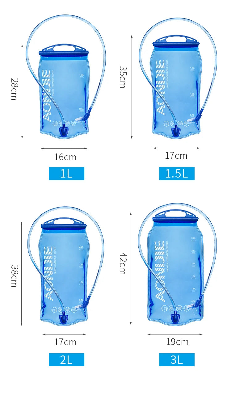 AONIJIE Soft Flask Water Bottle Folding Collapsible Water Bags TPU Free For Running Hydration Pack Waist Bags SD09/10 250/500ml