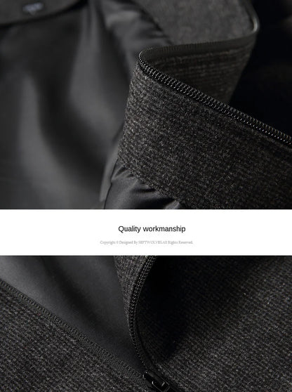 New Brand Casual Fashion Baseball Collar Autumn Winter Mens Coat 2025 Men Clothing Fashion Jacket Solid Classic Windbreaker