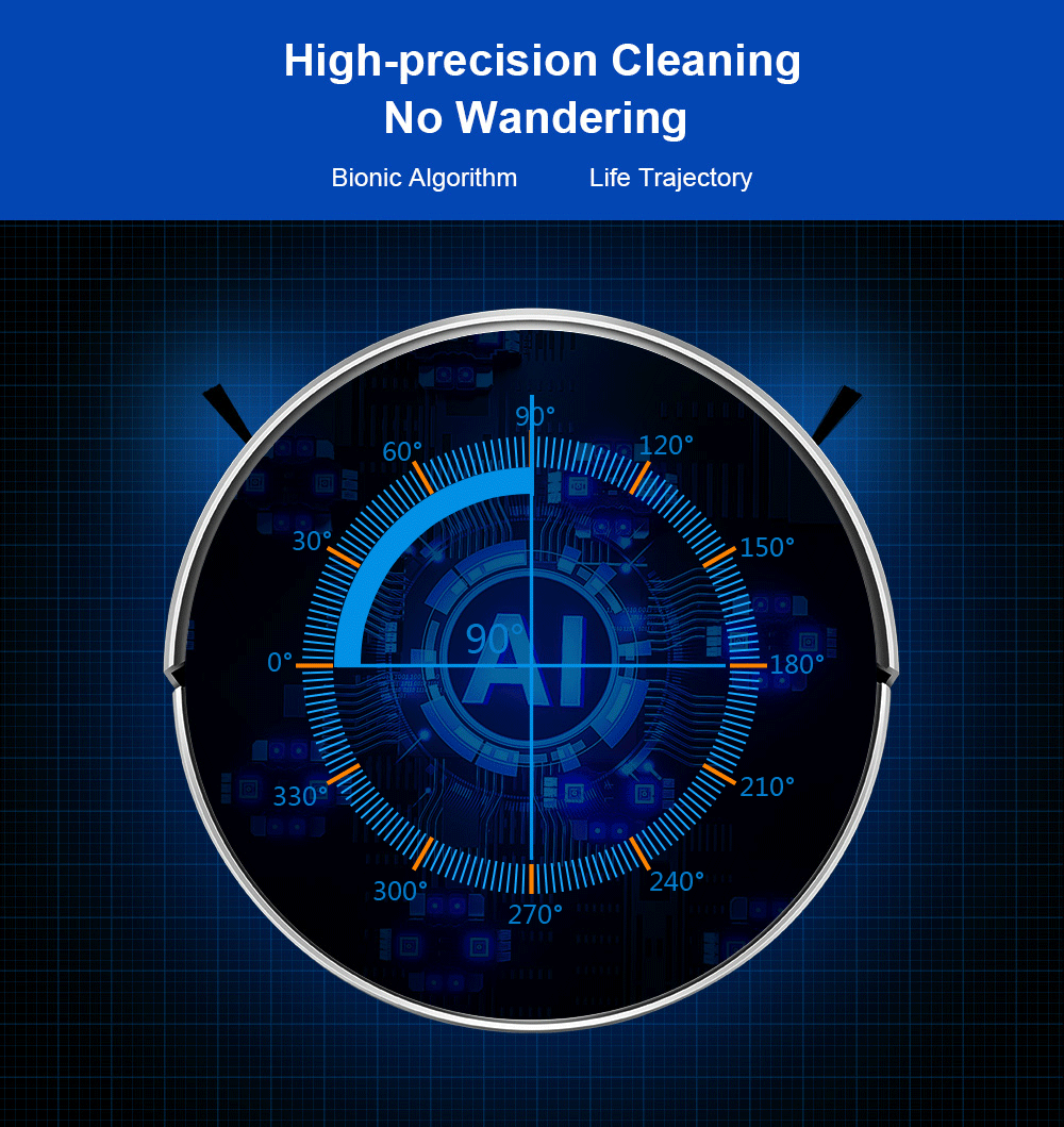 Robot Vacuum Cleaner LIECTROUX/LILIN C30B ,Map Navigation with Memory,Wifi APP Control,6000pa Suction,Smart Electric Water Tank