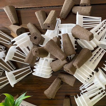 Hydroponics Accessories 12pcs Basket Or Sponge Or Nutrient A&B for the Non-toxic Intelligent Planting Hydroponics Grwoing System