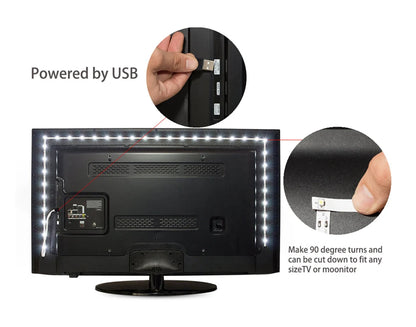 LED Strip Light 2835 5050 USB Bluetooth Flexible Lamp Tape 3key Sound Sensor RGB Ribbon 1M 2M 3M 4M DC5V Decoration TV BackLight