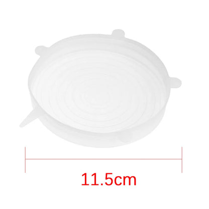 Universal Reusable Silicone Stretch Lids Food Wrap Silicone Cover for Cookware Bowl Pan Cooking Kitchen Accessories