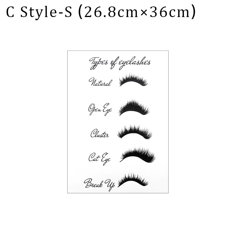 Lash Extensions Guide Poster Prints Makeup Wall Art Picture Decor Eyelash Business Form Art Canvas Beauty Salon Room Decoration