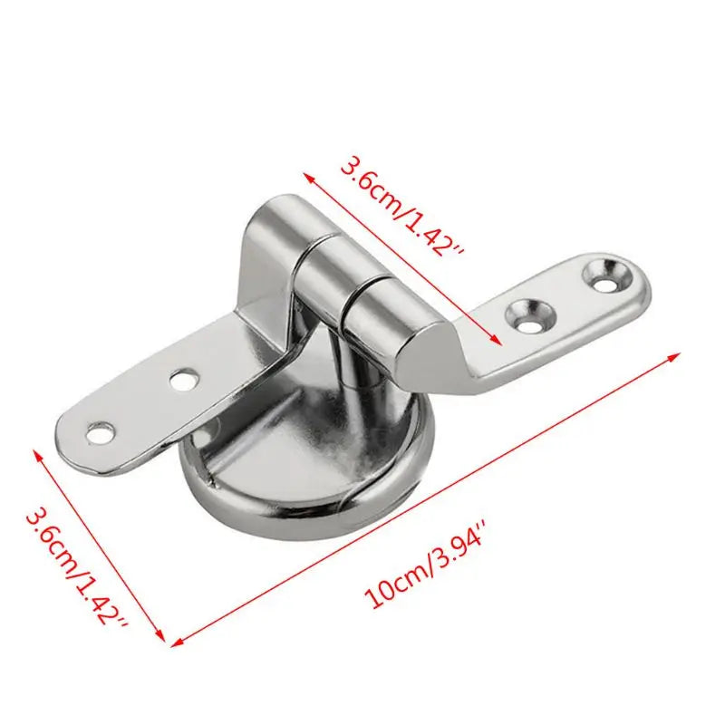 Alloy Toilet for Seat Hinges Mountings Set Chrome with Screws For Toilet Accessories P15F