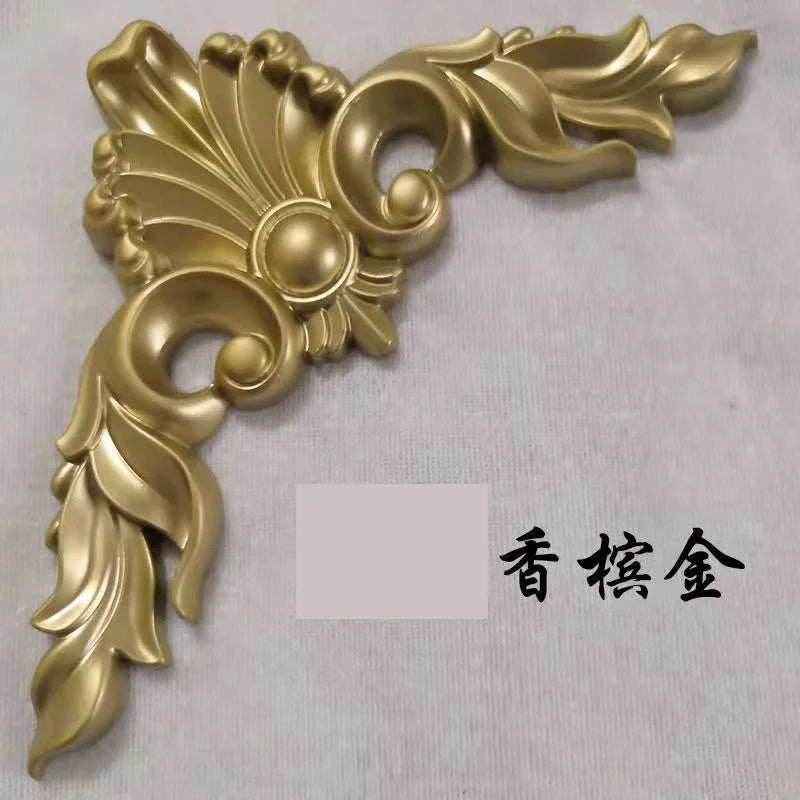 European corner carving ceiling ceiling corridor back wall decorative decals lamp pool accessories non-wood carving