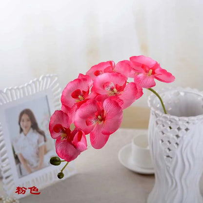 3D Artificial Butterfly Orchid Flowers Fake Moth flor Orchid Flower for Home Wedding DIY Decoration Real Touch Home Decorations