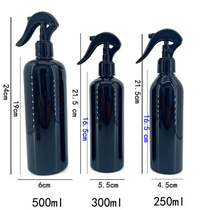 500ml 300ml 250ml Trigger Sprayer Atomizer Black PET Mist Spray Bottle for Cleaning Detergent  10pcs/lot P304