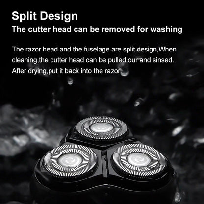 Electric Shaver Replacement Head For men electric razor head IPX7 Waterproof beard trimmer cutter head 3D Removable Head